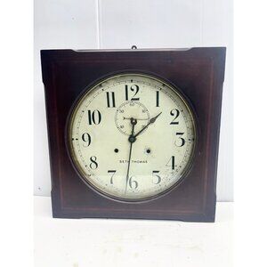 Antique Seth Thomas Thirty Day Wood Wall Clock